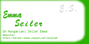 emma seiler business card